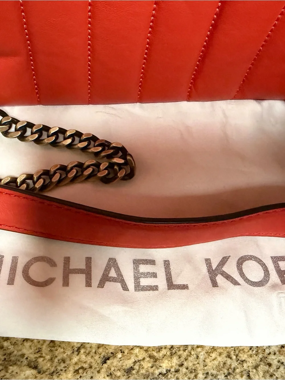 Michael Kors vibrant quilted